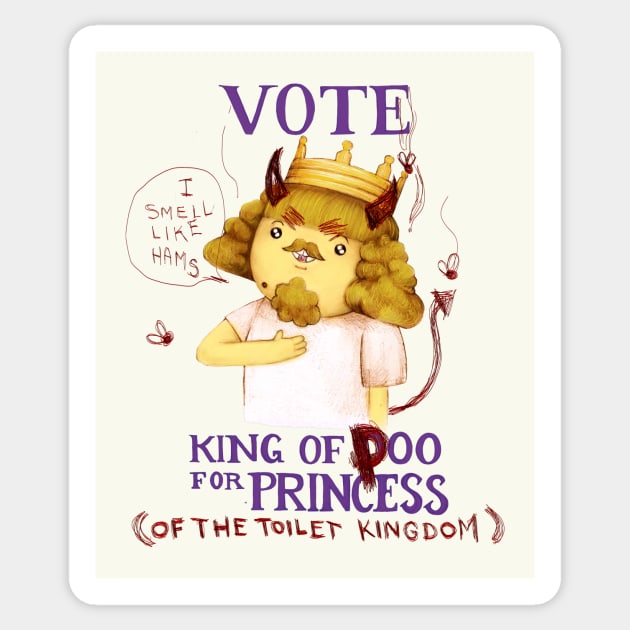 Vote King of Ooo for princess - the graffiti version! (Adventure Time fan art) Sticker by art official sweetener